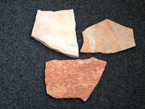 Silex Polygonalplatten Quarzit rosa-mix