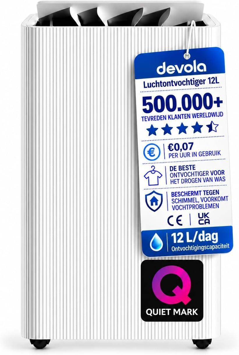 Luftentfeuchter Entfeuchter Raumentfeuchter - Energiesparend - Aktivkohlefilter - 2,9 l Tank - Für Haus, Büro und Keller