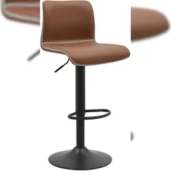 Proregal CHEFGASTRO Barhocker SEYCHELLES Kunstleder HxBxT 85x41x47cm Kunstleder Braun Barstuhl