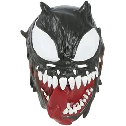 Fiestas Guirca Schwarzer Held Latexmaske