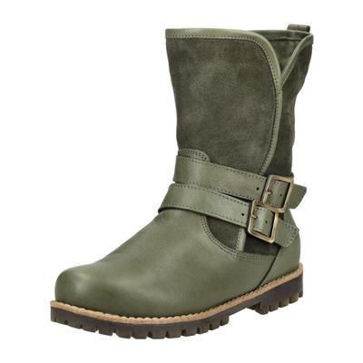 Stiefel ANDREA CONTI "Andrea Conti Stiefel Leder", Damen, Gr. 36, grün (oliv), Leder, Schuhe Stiefel