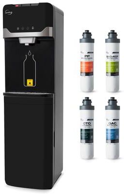 iSpring DS4B-PB Bottleless Water Dispenser with 4-Stage Filtration, SGS-Tested 99% of Lead Removal - Hot, Cold, Room Temp