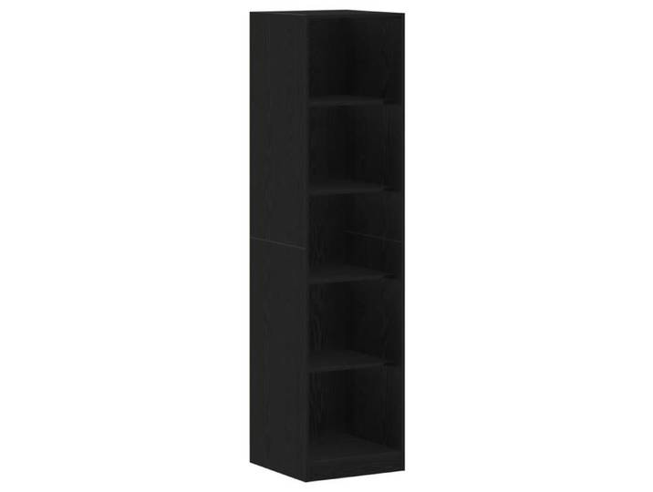PROMOTION Armoire Noire Chêne 50x50x200 cm - Bois d'ingénierie 26032 - BestMeuble