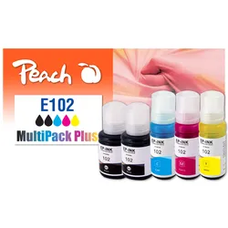 Peach Spar Pack Plus Tintenpatronen, kompatibel zu Epson No. 102