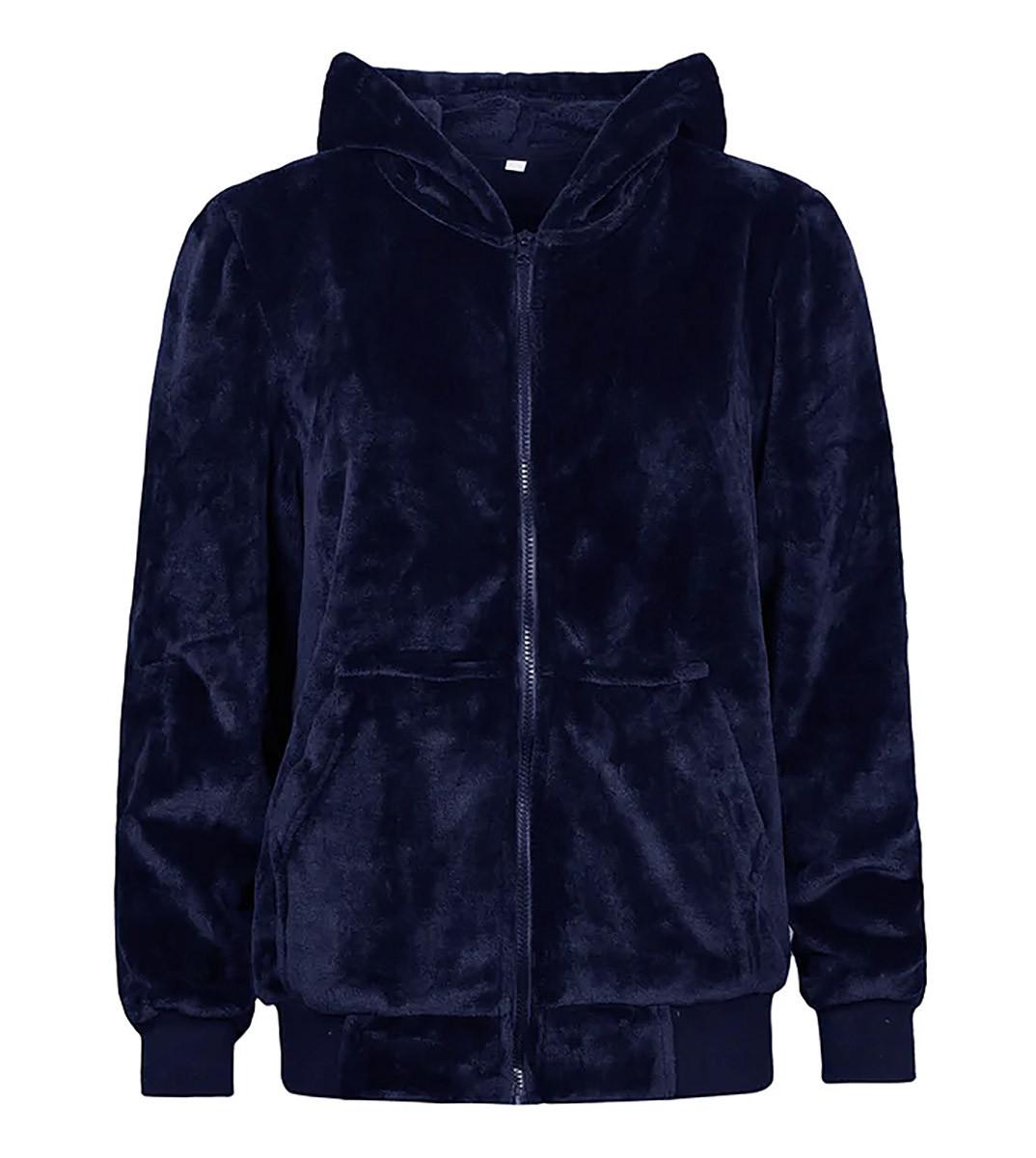 Heat Holders - Dames Soul Warming Zachte Fleece Lounge Hoodie - Marineblauw