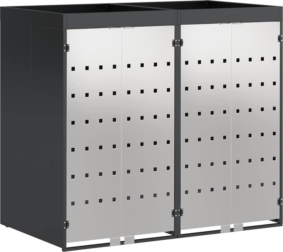 Wagenmüllbehälter für 2 Behälter 136 x 77,5 x 121,5 cm Stahl