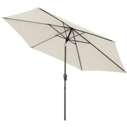 Doppler Marktschirm myZone PushUp Ø 300 cm Aluminium Beige Natur