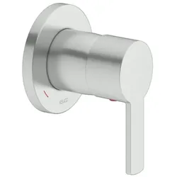 KEUCO PLAN blue Einhebelmischer Unterputz, Rosette rund, 53951060001, Farbe: Edelstahl-finish