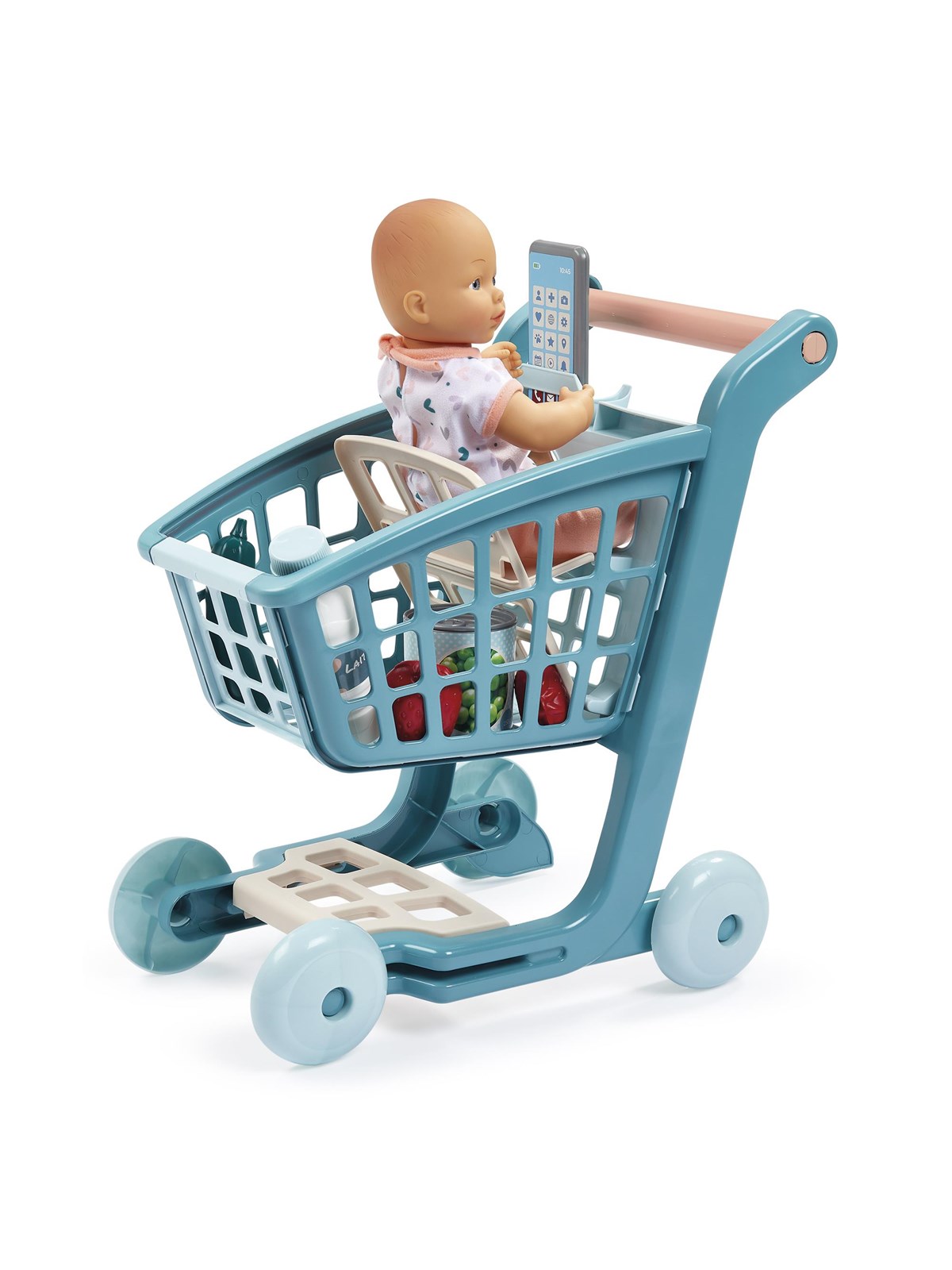 Ecoiffier Trolley + Doll + accessories