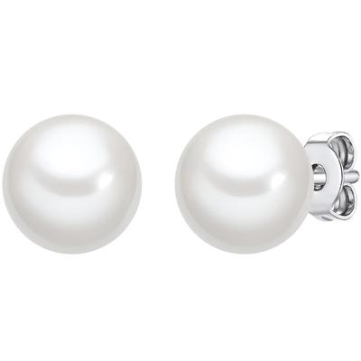 Paar Ohrstecker LULU & JANE "Set: AV149", weiß, Ohrringe, Damen, 8, Messing