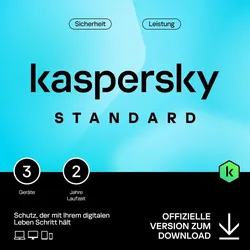 Kaspersky Standard 2026, 3 Gerät - 2 Jahre, Download