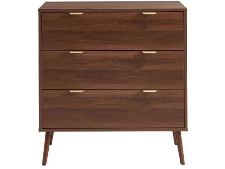 Kommode BAÏTA JEANNE 3 Schubladen 39.5x80x85cm nussbaum dekor