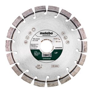 Metabo Trennscheibe Universal Professional UP, Bohrung 22,23mm, Diamanttrennscheibe, für Beton, Stein und Ziegel, 150 x 2,4 mm