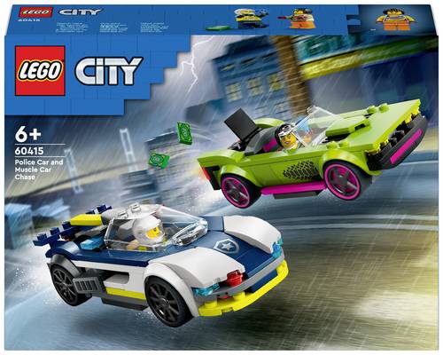 60415 LEGO CITY Verfolgungsjagd mit Polizeiauto und Muscle Car