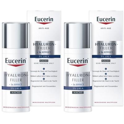 Eucerin Hyaluron-Filler 5% Urea Nachtpflege x2 2x50 ml Nachtcreme