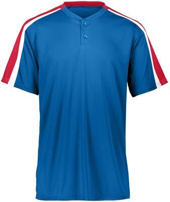 Augusta Sportswear 1557 Athletic Power Plus Jersey 2.0 T-Shirt in Royal/Red/White size Large   Polyester