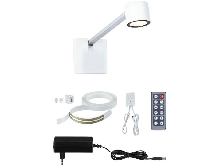 PAULMANN LED Bilderleuchte Adelia , grau (aluminiumfarben), 1, H: 8,5cm, 1 Stk., Leuchten, dimmbar, LED Bilderleuchte