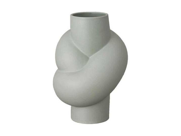 Tischvase ROSENTHAL Node 14 cm , grau, H:14cm, Keramik, Vasen, Tischvase