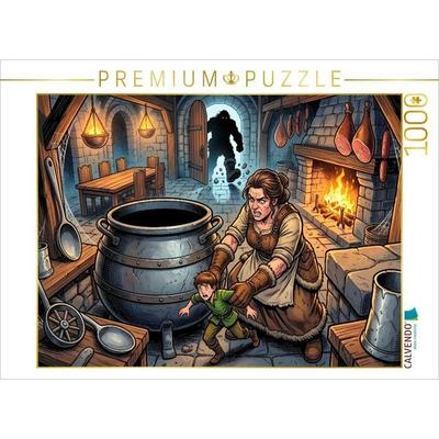 CALVENDO Puzzle Versteckt in der Riesenküche | 1000 Teile Lege-Größe 64x48cm Foto-Puzzle für glückliche Stunden