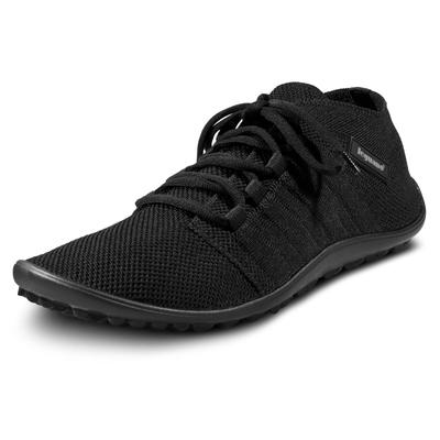 Barfußschuh LEGUANO "BEAT", Damen, Gr. 39, schwarz, Textil, Schuhe Barfußschuh, Freizeitschuh, Halbschuh, Schnürschuh für Maschinenwäsche geeignet