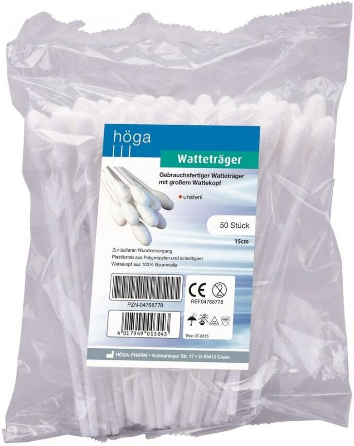 Watteträger 15 cm mit grossen Wattekopf