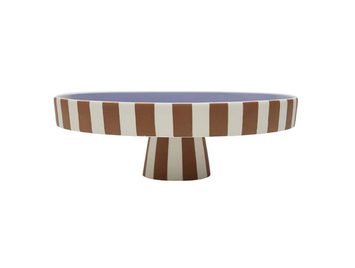 OYOY - Toppu Tablett, Ø 27 x H 9 cm, caramel / lavender