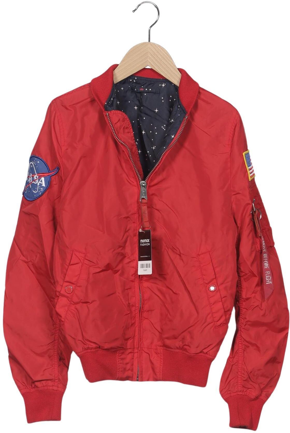Alpha industries Damen Jacke, Rot, Gr. M, Synthetik - Second Hand