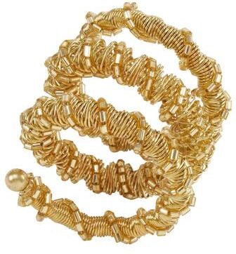 Saro Lifestyle Spiral Design Napkin Ring Holders (Set of 4)