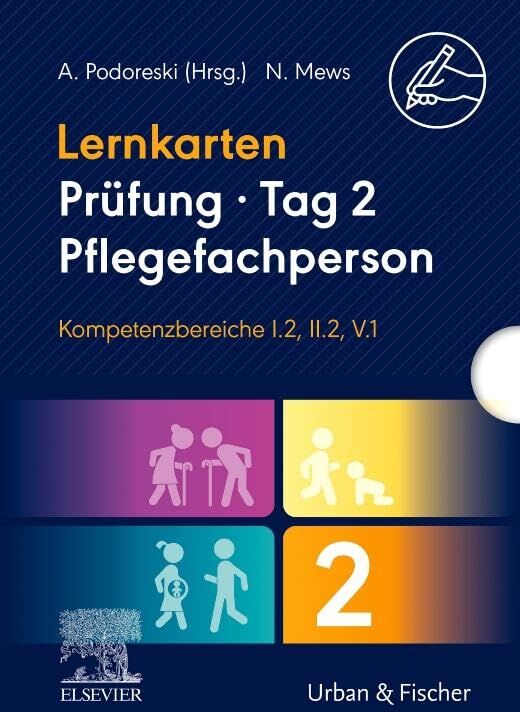 Andreja Podoreski - Lernkarten Prüfung – Tag 2, Pflegefachperson, Kompetenzbereiche I.2, II.2, V.1: Schriftlich 2 - Preis vom 19.10.2026 19:33:35 h