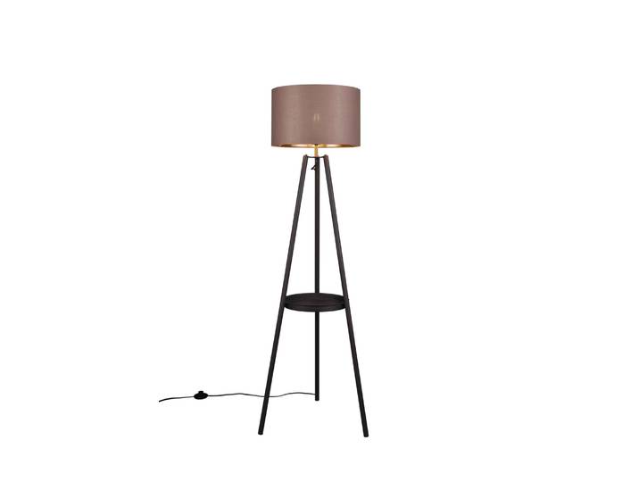 Lampadaire design en métal noir