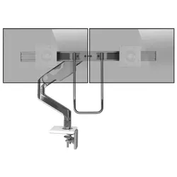 Humanscale M8.1 Monitor Tischhalterung für zwei Monitore Klemme, schräg, weiß (M81CMWBHW)
