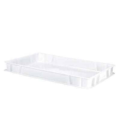 Professioneller rechteckiger stapelbarer Teig-/Pizzakasten : 12 Liter : 600 x 400 x 64| Weiß | 600 x 400 x 64| Weiß | 12 Liter. DENOX
