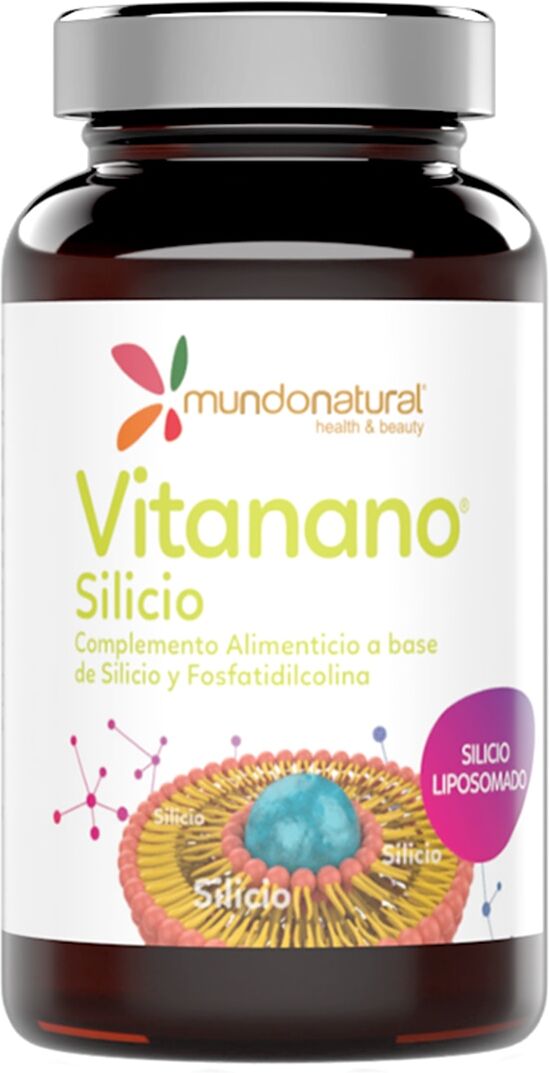 Mundo Natural 30 cápsulas Vitanano Silicio liposomado .