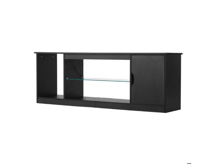 Meuble TV - DUOKU - C250037D-01 - Écran jusqu'à 165 cm - Éclairage LED - Étagères ajustables