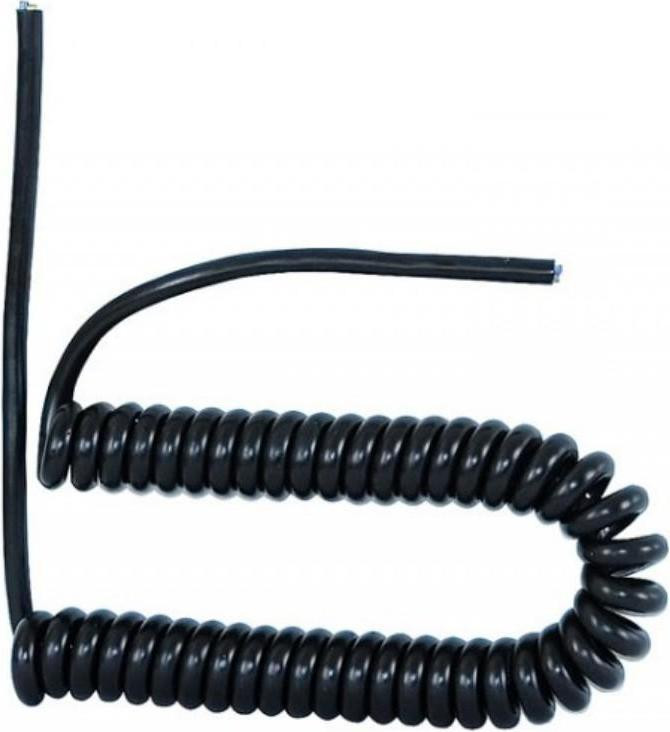 F-ELEKTRO Spiraalkabel 3x1,00 05VVH8-F, zwart - 3 meter