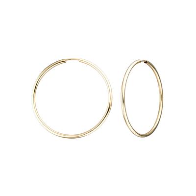Paar Creolen JOBO, gold (gelbgold 333), Ohrringe, Damen, 39,1mm, Gelbgold 333, 333 Gold 39 mm