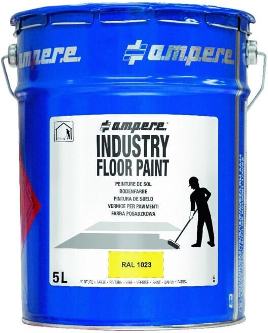 A.M.P.E.R.E. Peinture de marquage au sol Traffic Industry 5L jaune (10633)