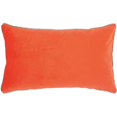 Dekokissen PAD "Elegance", orange (orange, unifarben), B:25cm L:50cm, Polyester, Dekokissen_Sitzkissen_Kissenhüllen, Design als Basic, aus Samt, elegante Optik, in verschiedenen Größen