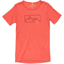 Devold, Unisex, Funktionsshirt, Active Outline Kid Tee (92), Rot, 92