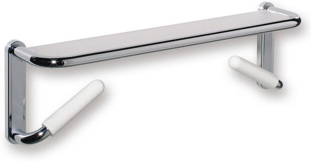 Hewi 802 Étagère à miroir LifeSystem 802.03.10097 gris clair, plastique blanc