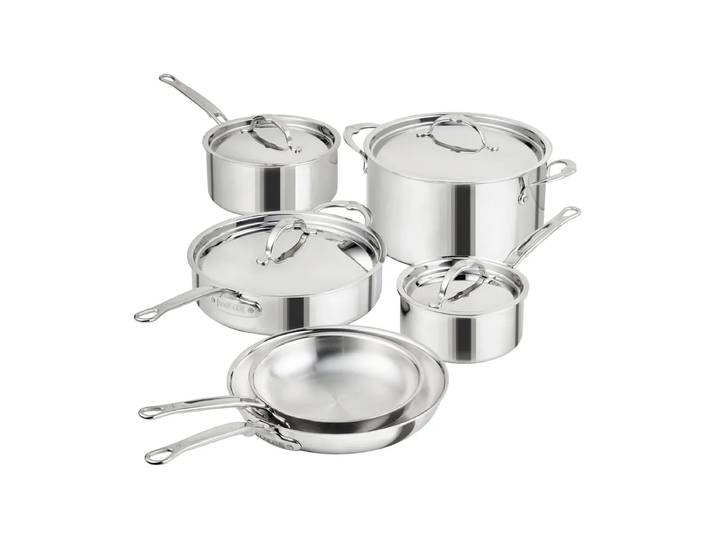 Hestan Hestan ProBond Luxe Topf- und Pfannenset Rostfreier Stahl, 10 Teile