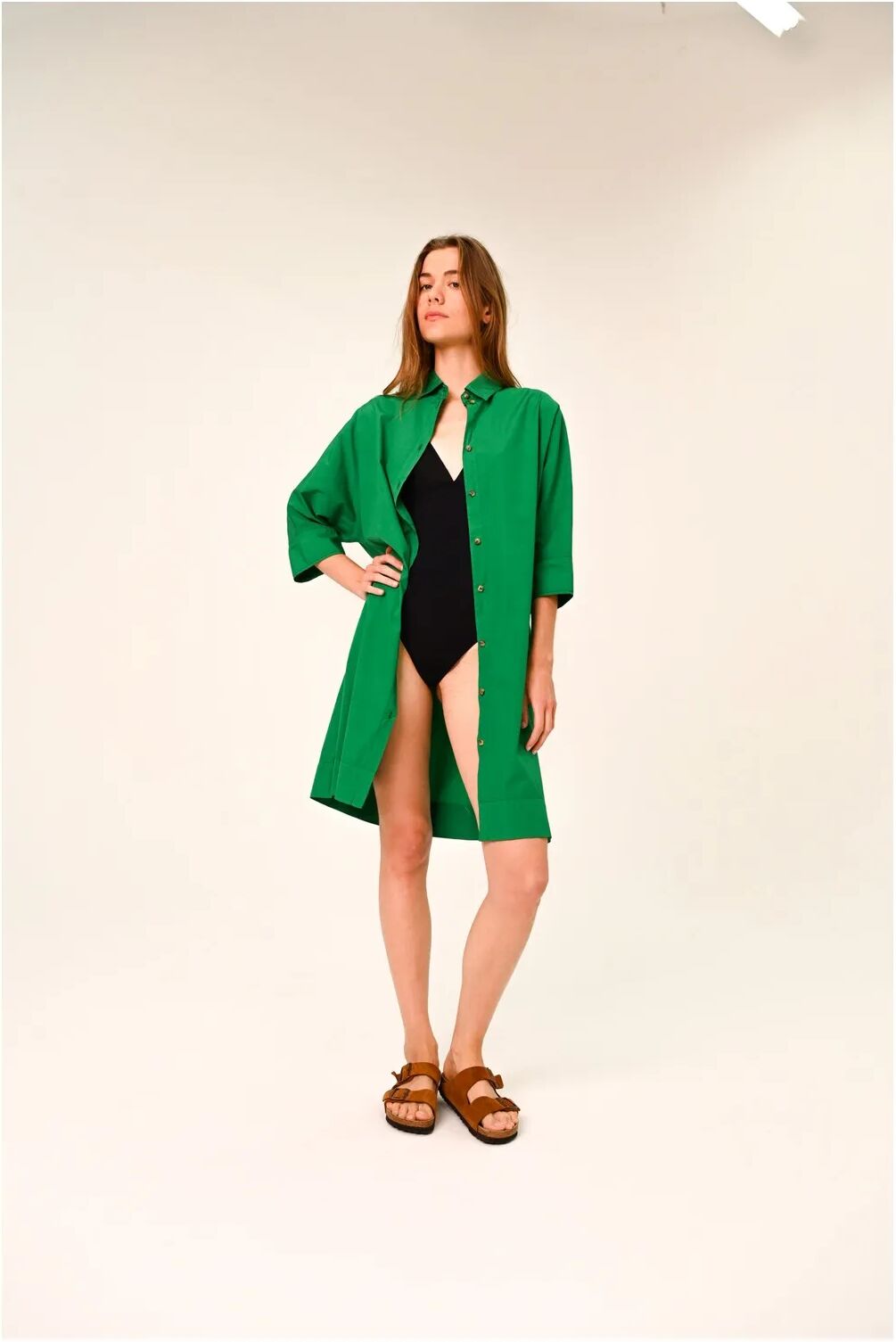 Sacrécoeur Robe Giulietta Popeline Vert XS
