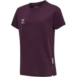 hummel MOVE Grid T-Shirt Kinder 3506 - grape wine 152