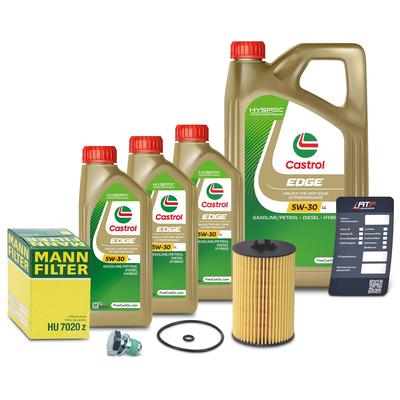 Mann-filter Ölfilter + 8l 5W-30 Motoröl [Hersteller-Nr. 41108550] für VW