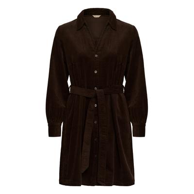 Midikleid CULTURE "Damen Kleid CUkalla", Damen, Gr. M, N-Gr, braun (coffee bean), Obermaterial: 100% Baumwolle CO., Kleider Midikleid