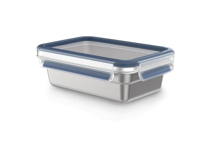 Tefal Boîte à lunch rectangulaire en acier inoxydable MasterSeal 0,8 L