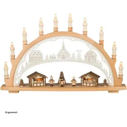 Saico, Weihnachtsbeleuchtung, Original Schwibbogen Weihnachtsmarkt