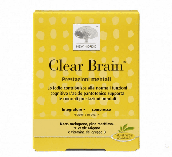 New Nordic Clear Brain Integratore Sistema Nervoso 120 Compresse