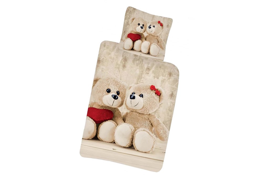Sweet Home dekbedovertrek Teddybeer voor kinderen - Katoen