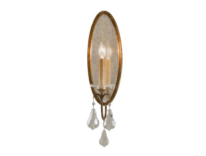Elstead Lighting Wandleuchte Valentina, Bronzefarben, Metall, 12.4x48.1x12.7 cm, RoHS, Lampen & Leuchten, Innenbeleuchtung, Spots & Strahler, Wandstrahler
